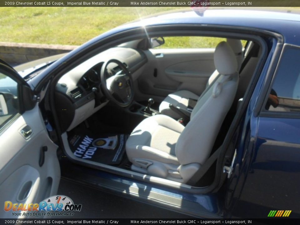 2009 Chevrolet Cobalt LS Coupe Imperial Blue Metallic / Gray Photo #7