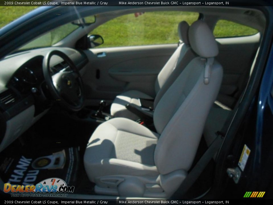 2009 Chevrolet Cobalt LS Coupe Imperial Blue Metallic / Gray Photo #9