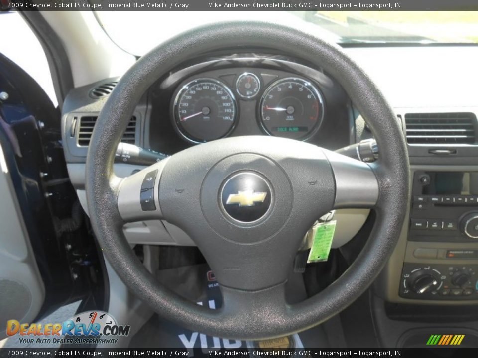 2009 Chevrolet Cobalt LS Coupe Imperial Blue Metallic / Gray Photo #12
