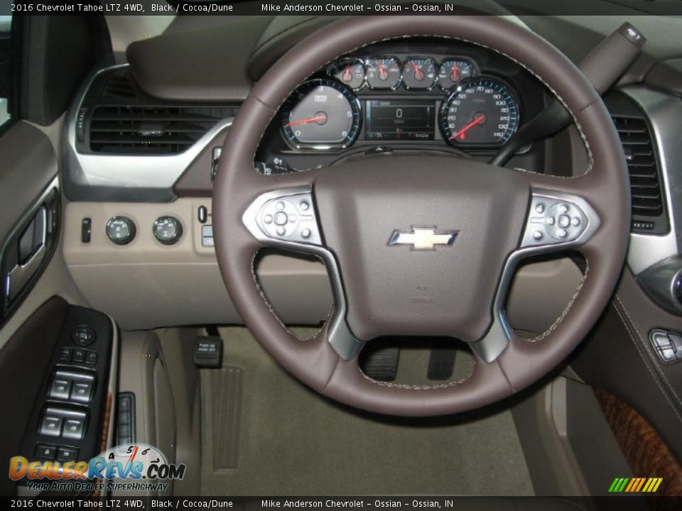2016 Chevrolet Tahoe LTZ 4WD Steering Wheel Photo #4