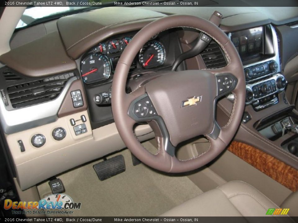 2016 Chevrolet Tahoe LTZ 4WD Steering Wheel Photo #6