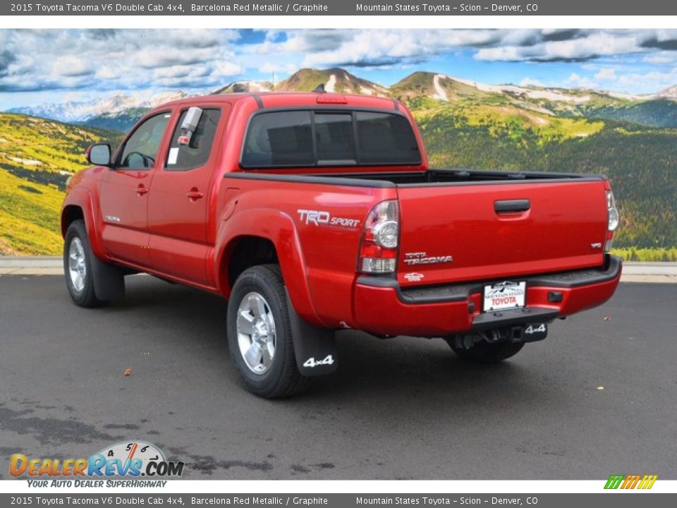 2015 Toyota Tacoma V6 Double Cab 4x4 Barcelona Red Metallic / Graphite Photo #3