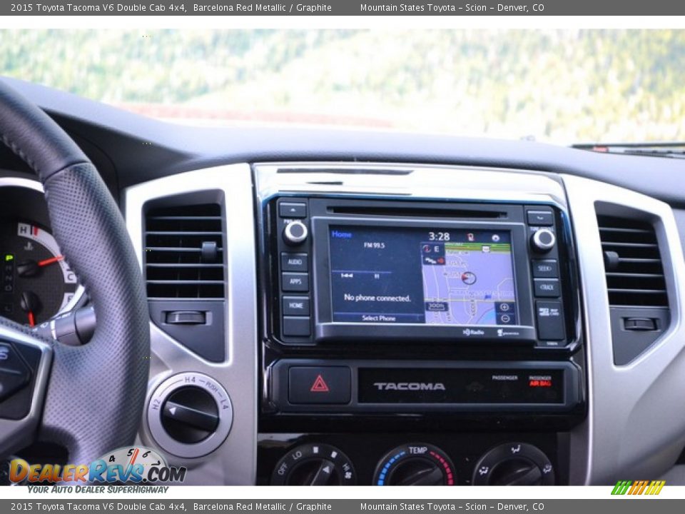 2015 Toyota Tacoma V6 Double Cab 4x4 Barcelona Red Metallic / Graphite Photo #6