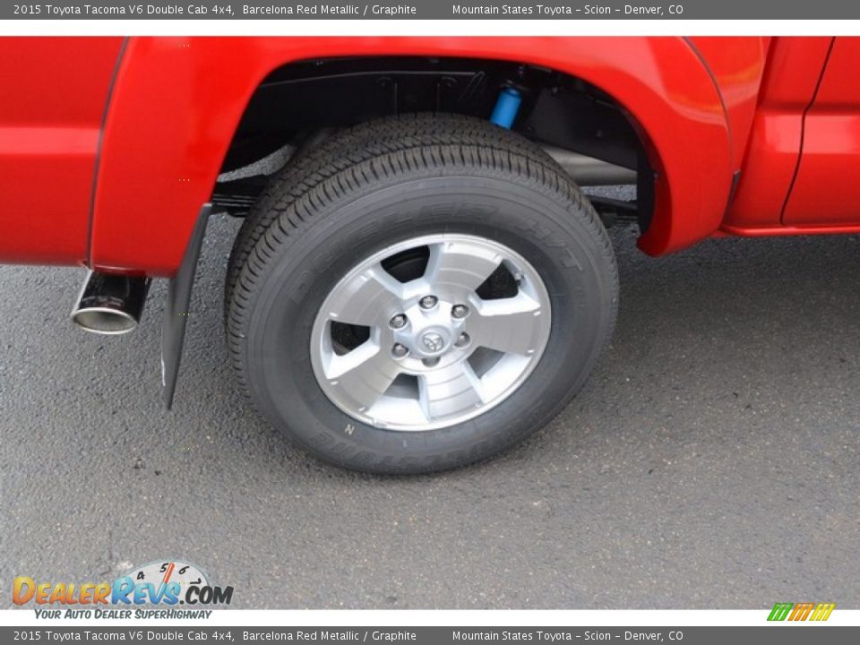 2015 Toyota Tacoma V6 Double Cab 4x4 Barcelona Red Metallic / Graphite Photo #9