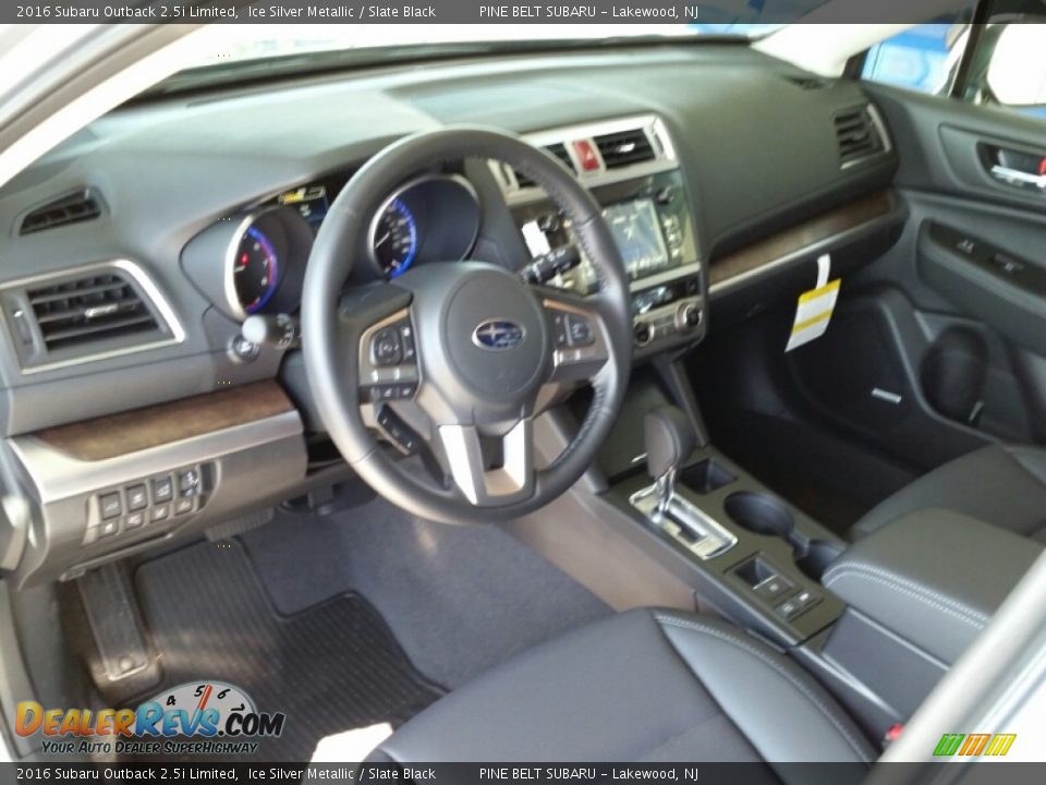 2016 Subaru Outback 2.5i Limited Ice Silver Metallic / Slate Black Photo #6