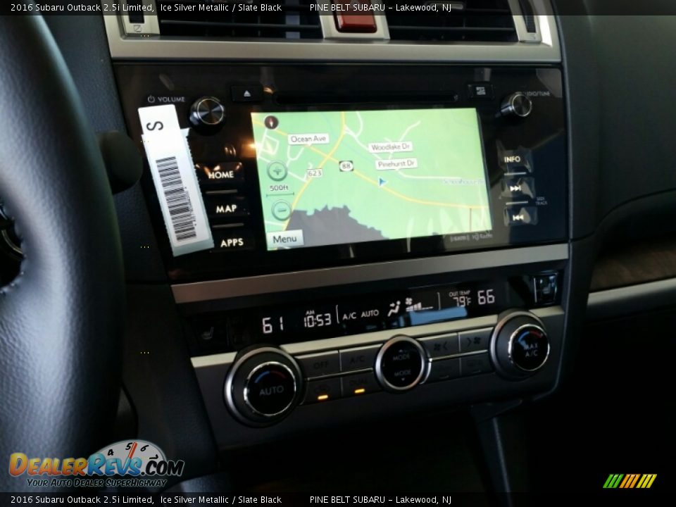 2016 Subaru Outback 2.5i Limited Ice Silver Metallic / Slate Black Photo #9