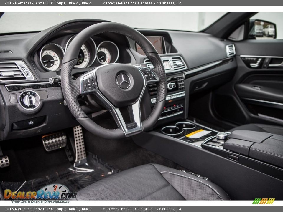 Black Interior - 2016 Mercedes-Benz E 550 Coupe Photo #5