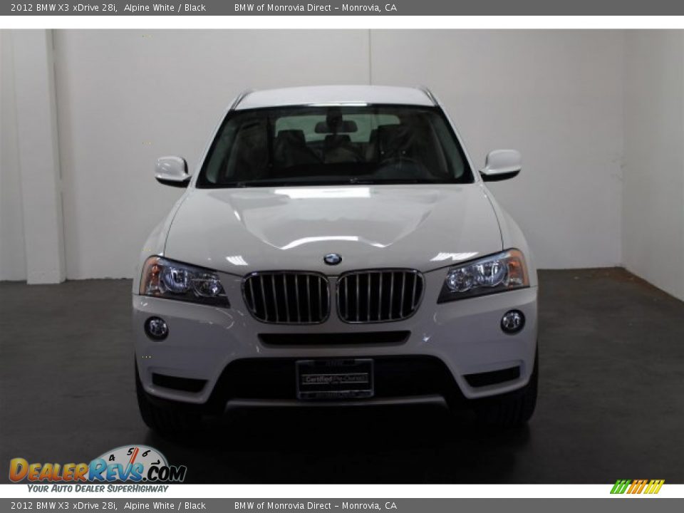 2012 BMW X3 xDrive 28i Alpine White / Black Photo #7