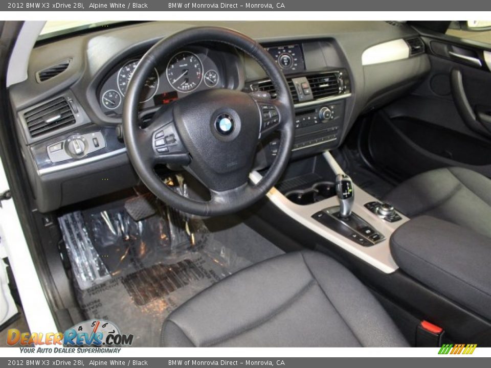 2012 BMW X3 xDrive 28i Alpine White / Black Photo #9