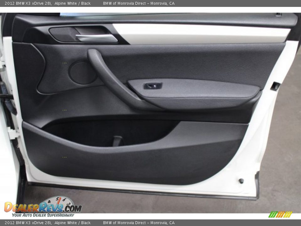 2012 BMW X3 xDrive 28i Alpine White / Black Photo #15