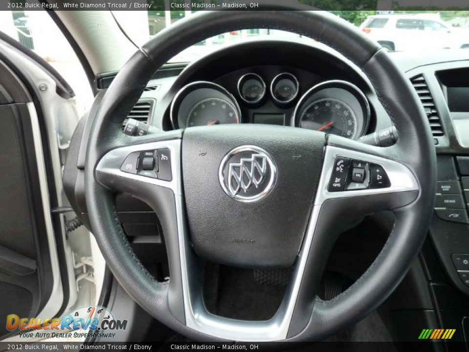 2012 Buick Regal White Diamond Tricoat / Ebony Photo #7