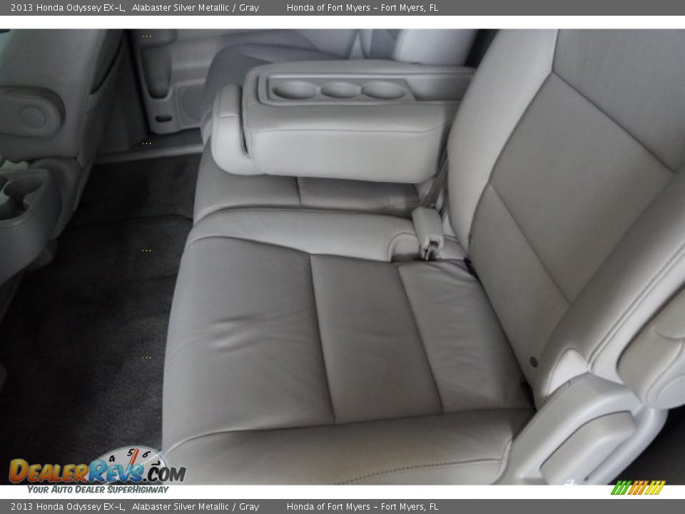 2013 Honda Odyssey EX-L Alabaster Silver Metallic / Gray Photo #26