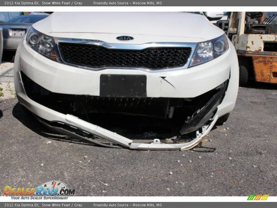 2012 Kia Optima EX Snow White Pearl / Gray Photo #2
