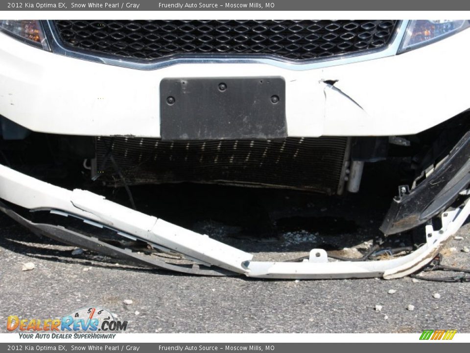 2012 Kia Optima EX Snow White Pearl / Gray Photo #3