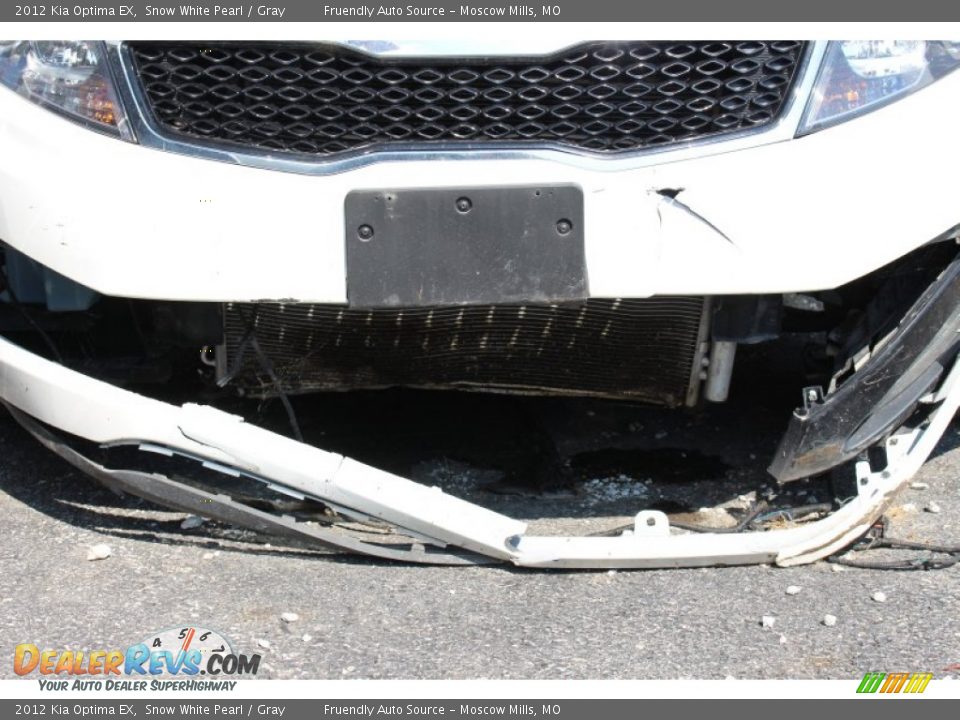 2012 Kia Optima EX Snow White Pearl / Gray Photo #4