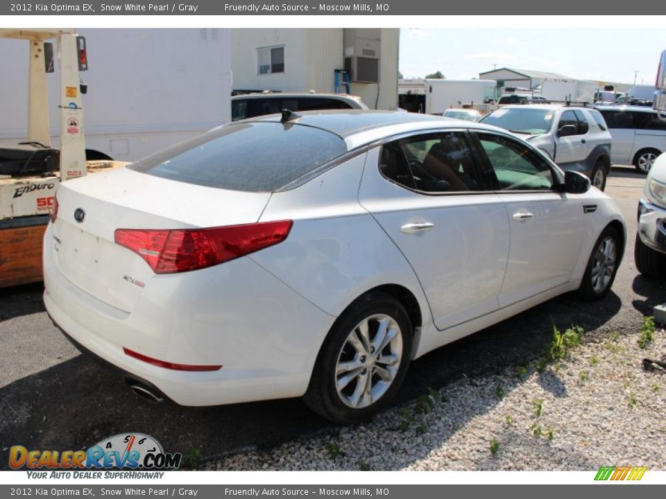2012 Kia Optima EX Snow White Pearl / Gray Photo #6