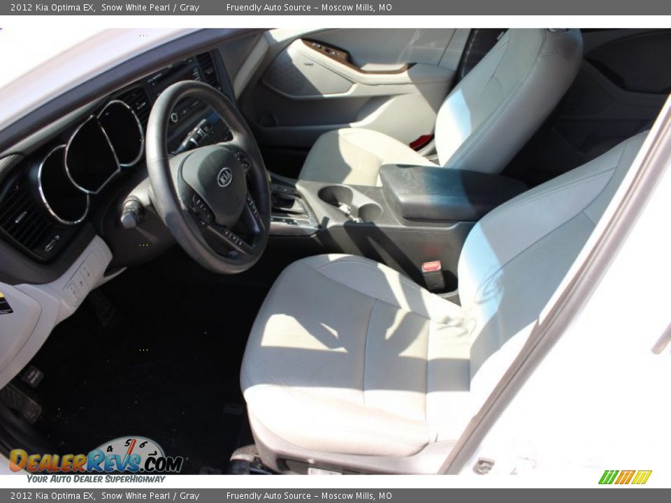 2012 Kia Optima EX Snow White Pearl / Gray Photo #7