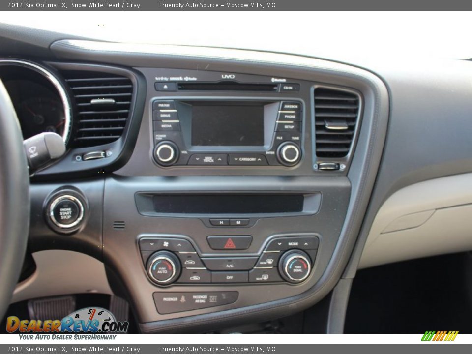2012 Kia Optima EX Snow White Pearl / Gray Photo #8