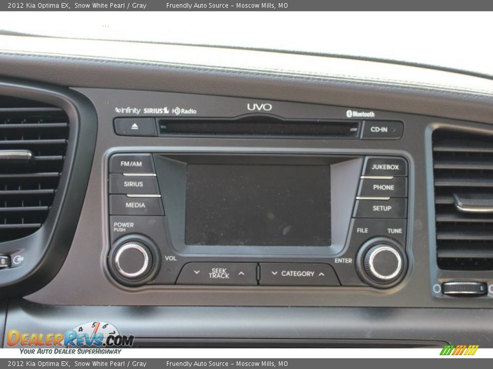 2012 Kia Optima EX Snow White Pearl / Gray Photo #9