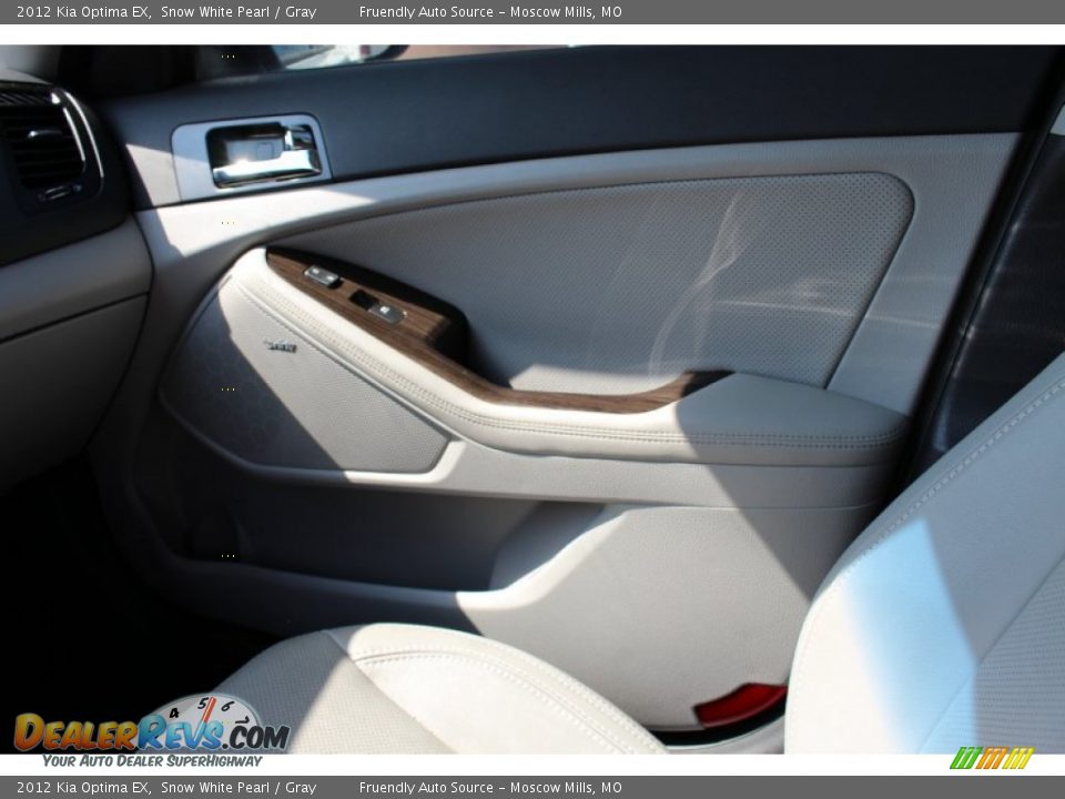 2012 Kia Optima EX Snow White Pearl / Gray Photo #11