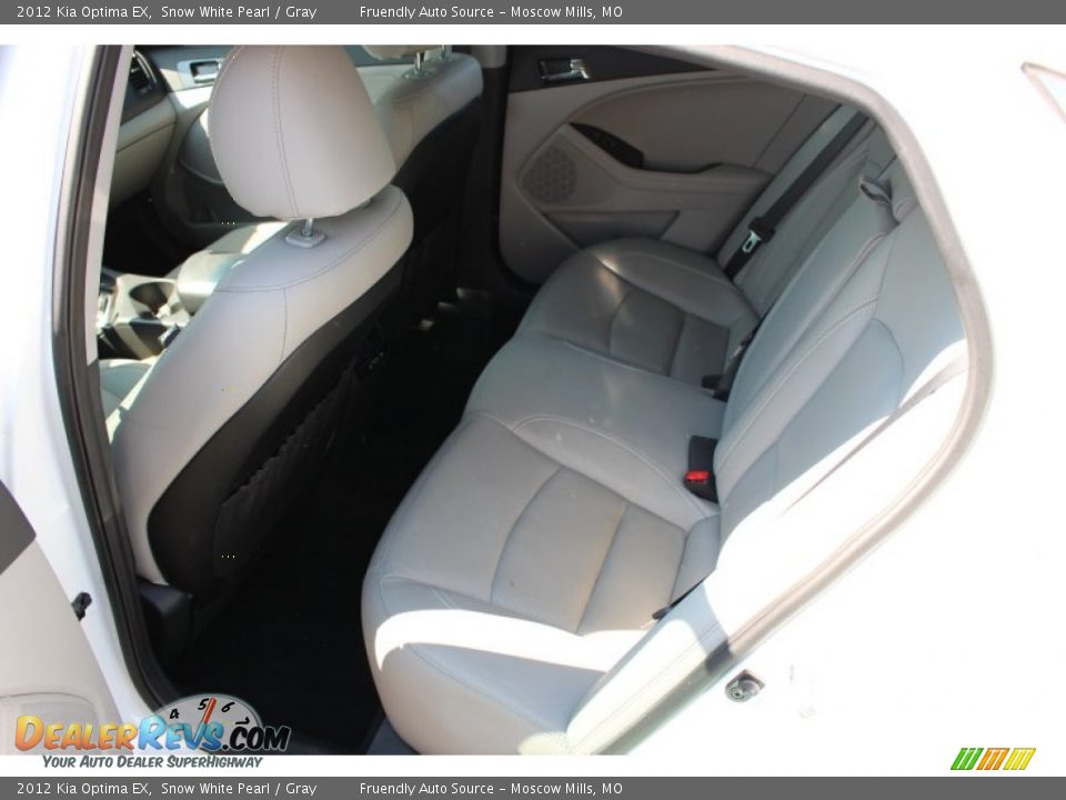 2012 Kia Optima EX Snow White Pearl / Gray Photo #12
