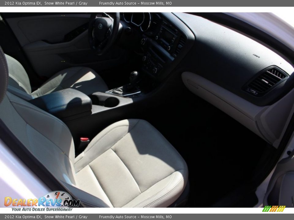2012 Kia Optima EX Snow White Pearl / Gray Photo #13
