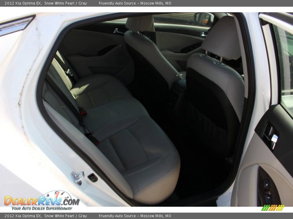 2012 Kia Optima EX Snow White Pearl / Gray Photo #14