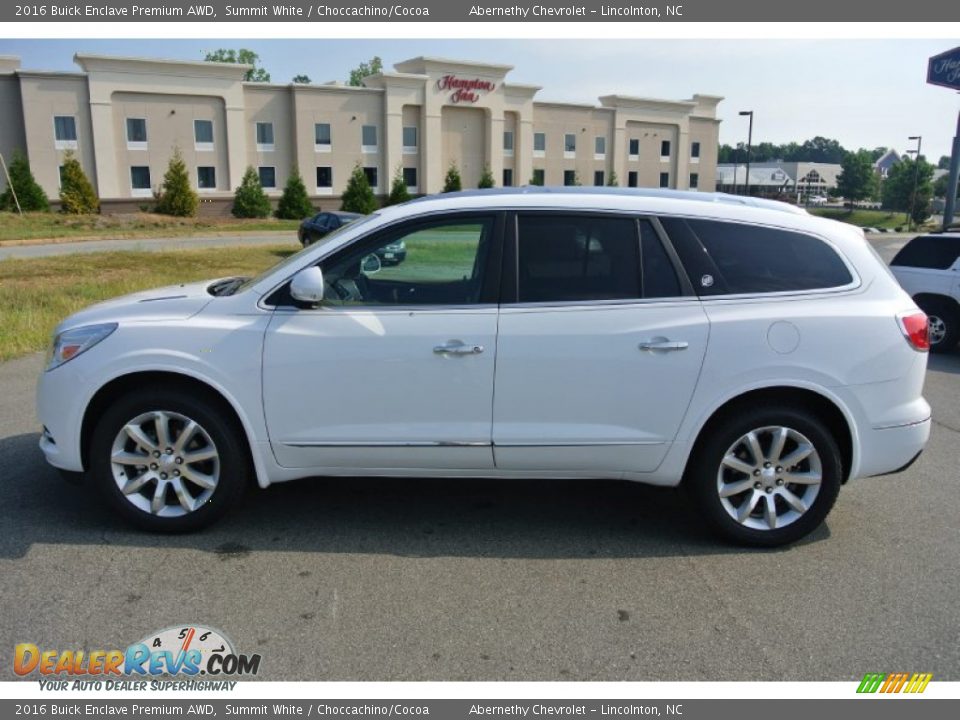 2016 Buick Enclave Premium AWD Summit White / Choccachino/Cocoa Photo #3