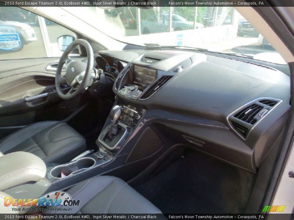 2013 Ford Escape Titanium 2.0L EcoBoost 4WD Ingot Silver Metallic / Charcoal Black Photo #2
