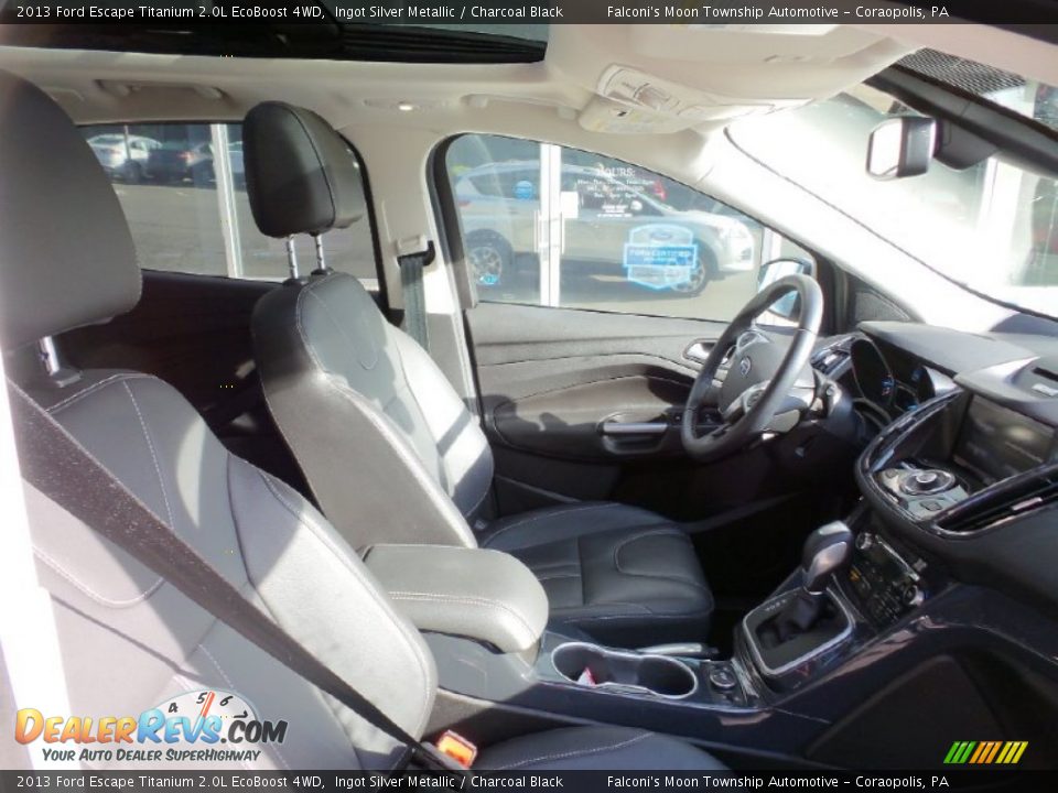 2013 Ford Escape Titanium 2.0L EcoBoost 4WD Ingot Silver Metallic / Charcoal Black Photo #3