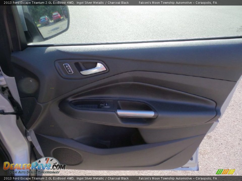 2013 Ford Escape Titanium 2.0L EcoBoost 4WD Ingot Silver Metallic / Charcoal Black Photo #4