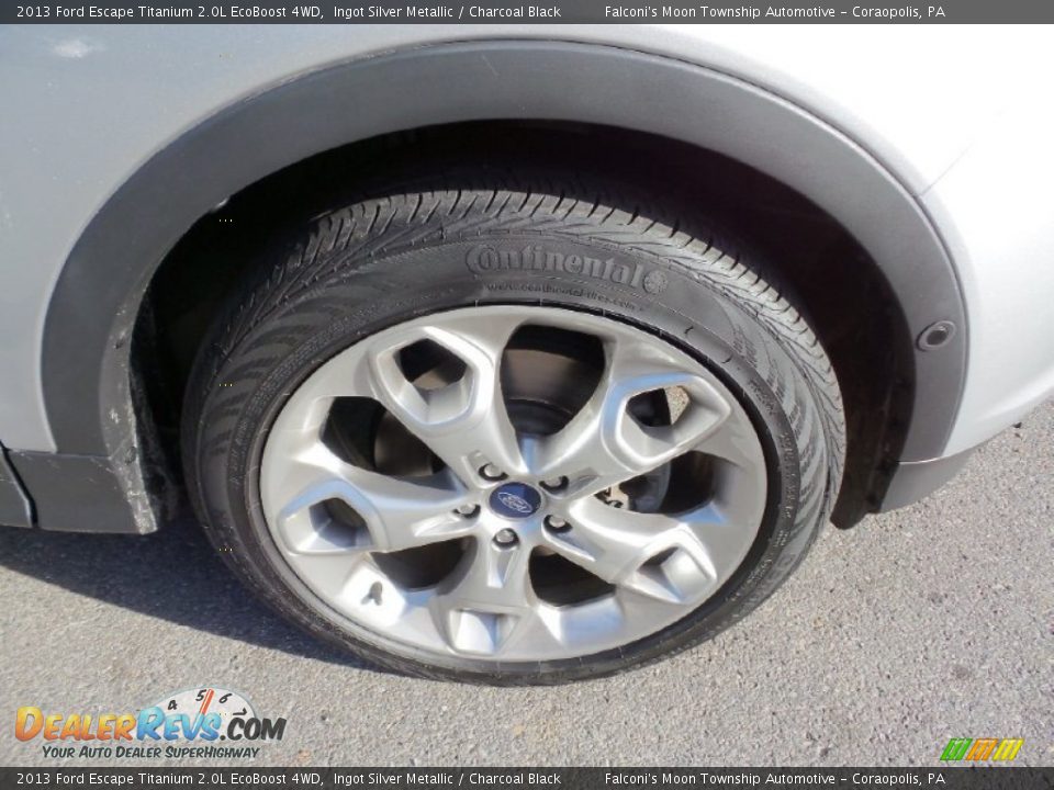 2013 Ford Escape Titanium 2.0L EcoBoost 4WD Ingot Silver Metallic / Charcoal Black Photo #7