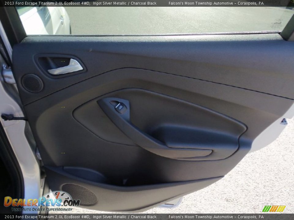 2013 Ford Escape Titanium 2.0L EcoBoost 4WD Ingot Silver Metallic / Charcoal Black Photo #8