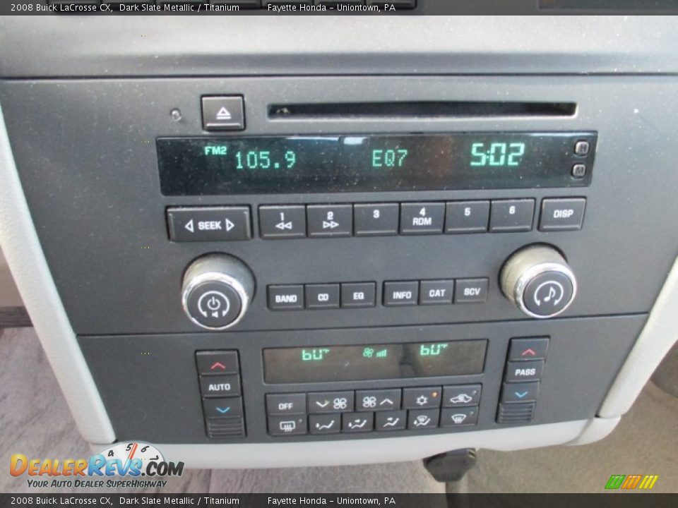 2008 Buick LaCrosse CX Dark Slate Metallic / Titanium Photo #11