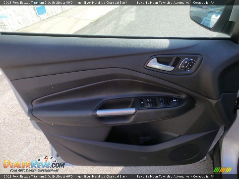 2013 Ford Escape Titanium 2.0L EcoBoost 4WD Ingot Silver Metallic / Charcoal Black Photo #13