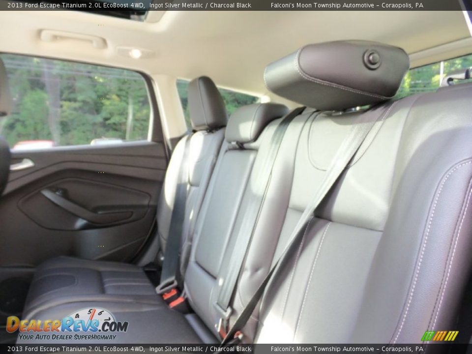 2013 Ford Escape Titanium 2.0L EcoBoost 4WD Ingot Silver Metallic / Charcoal Black Photo #16