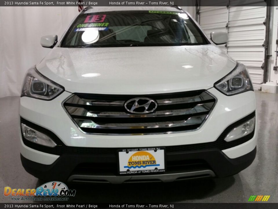 2013 Hyundai Santa Fe Sport Frost White Pearl / Beige Photo #2