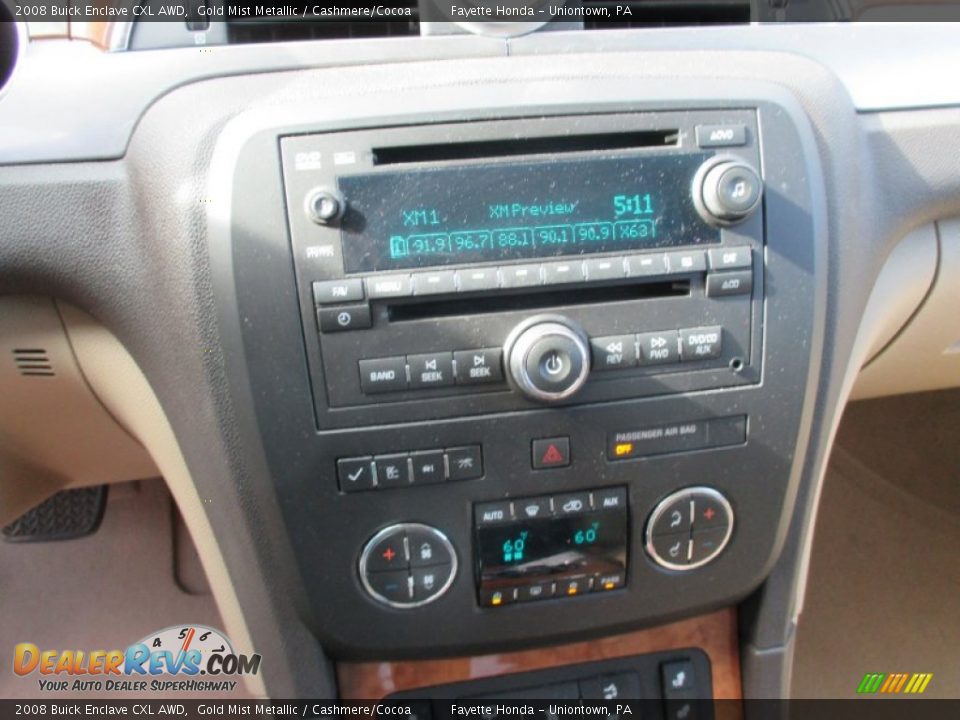 2008 Buick Enclave CXL AWD Gold Mist Metallic / Cashmere/Cocoa Photo #14