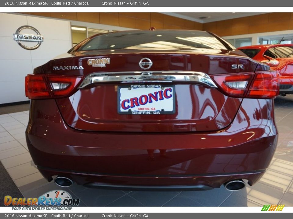 2016 Nissan Maxima SR Coulis Red / Charcoal Photo #4