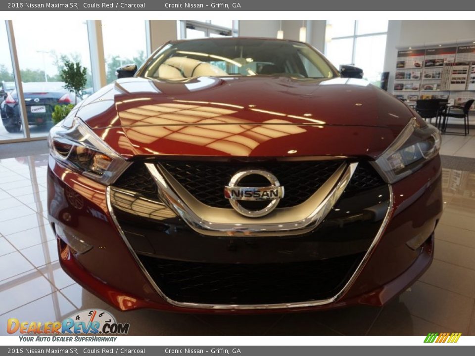 2016 Nissan Maxima SR Coulis Red / Charcoal Photo #7