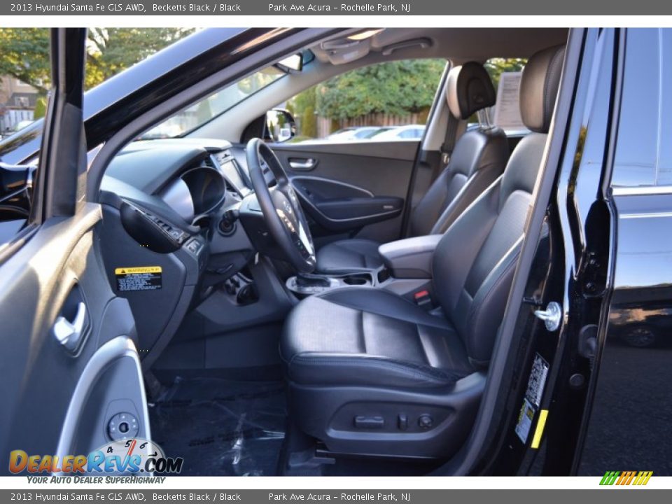 2013 Hyundai Santa Fe GLS AWD Becketts Black / Black Photo #11