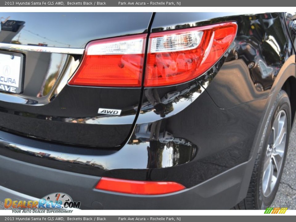 2013 Hyundai Santa Fe GLS AWD Becketts Black / Black Photo #21