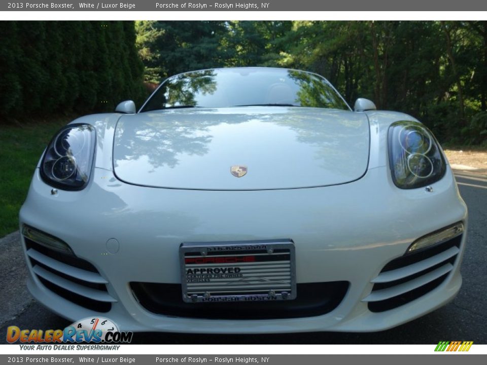 2013 Porsche Boxster White / Luxor Beige Photo #2