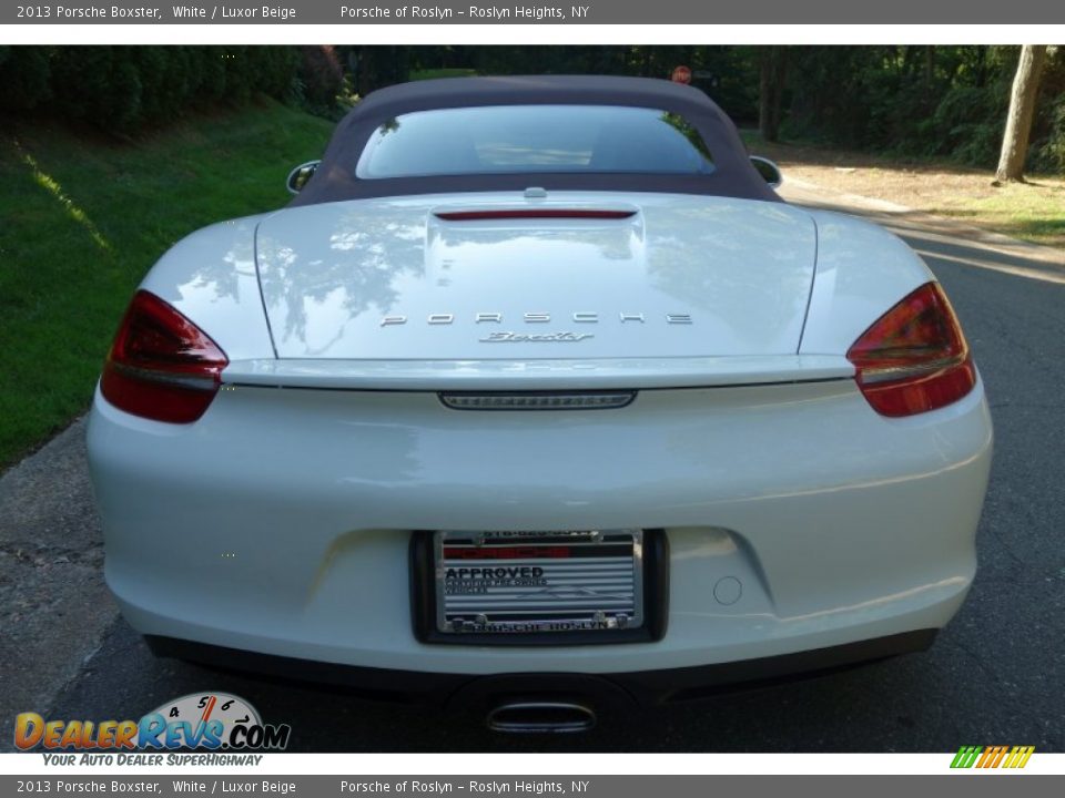 2013 Porsche Boxster White / Luxor Beige Photo #9