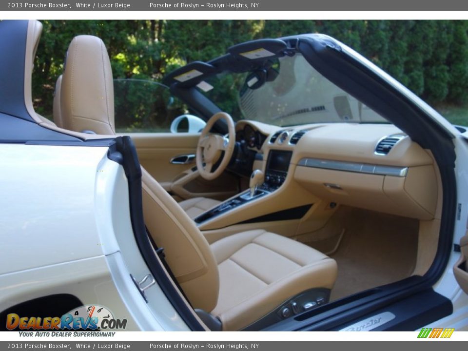 2013 Porsche Boxster White / Luxor Beige Photo #15