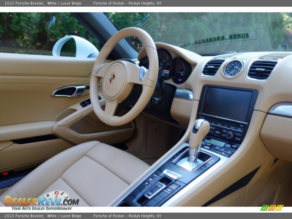 2013 Porsche Boxster White / Luxor Beige Photo #18