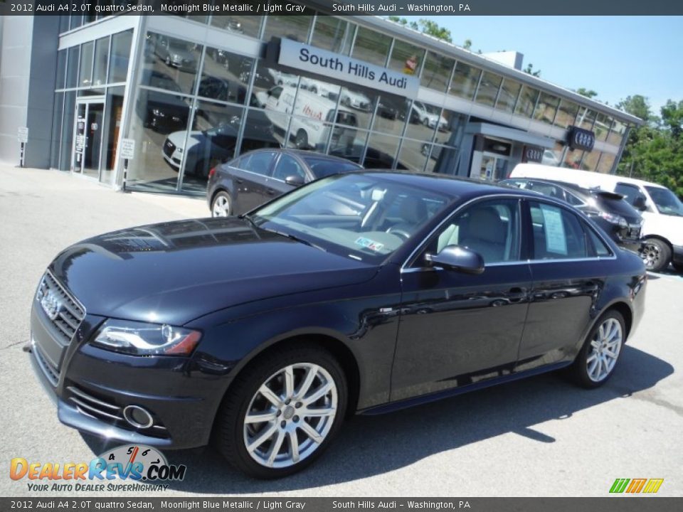 2012 Audi A4 2.0T quattro Sedan Moonlight Blue Metallic / Light Gray Photo #1