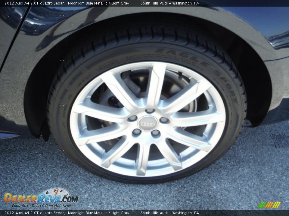 2012 Audi A4 2.0T quattro Sedan Moonlight Blue Metallic / Light Gray Photo #4