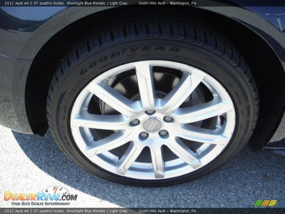 2012 Audi A4 2.0T quattro Sedan Moonlight Blue Metallic / Light Gray Photo #5