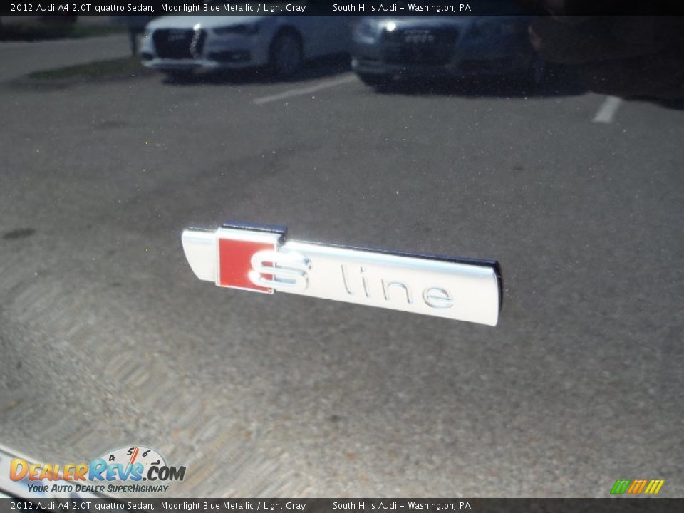 2012 Audi A4 2.0T quattro Sedan Moonlight Blue Metallic / Light Gray Photo #6